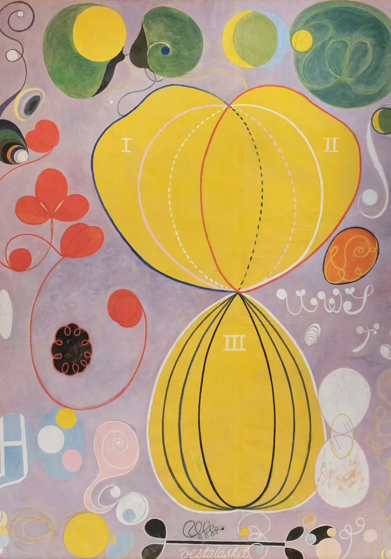 Hilma af Klint, The Ten Largest, No. 7, Adulthood, 1907